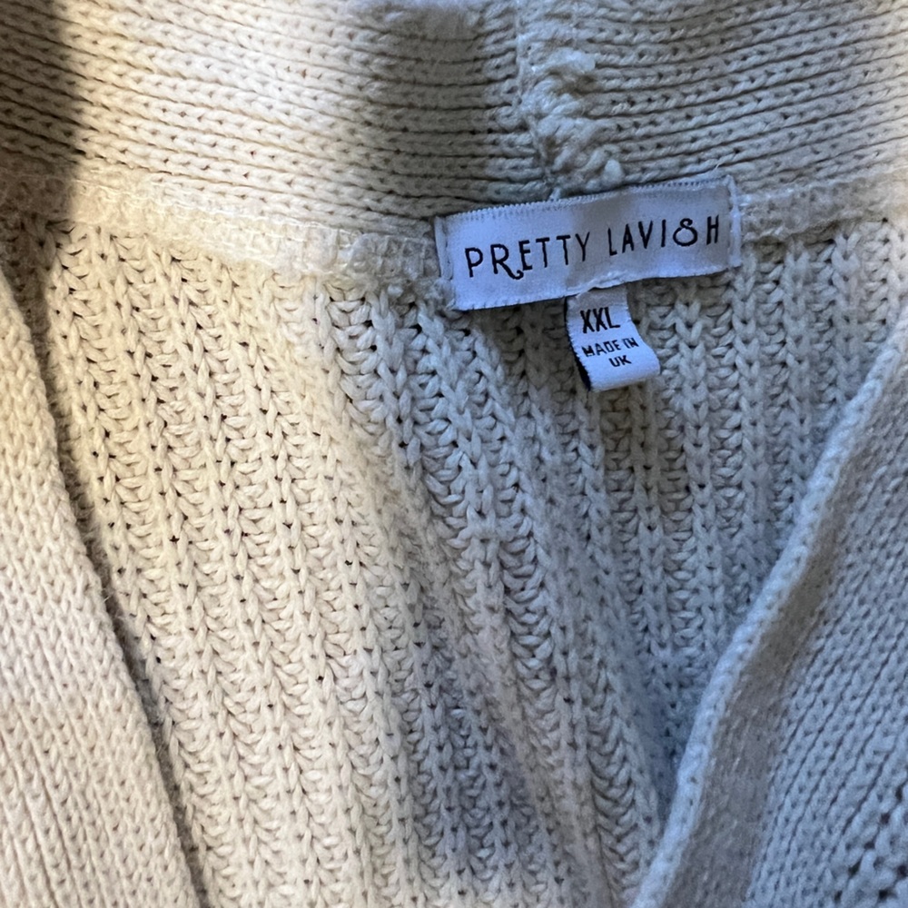 Pretty Lavish Cream Knit Cardigan - Picture 3 of 3